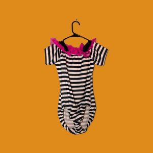 Black and  White Leotard